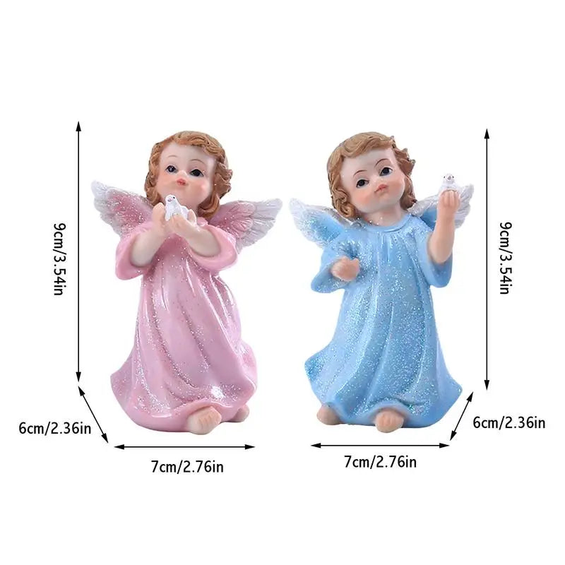 High Concerned Peace Dove Angel Figurines Resin Home Decor