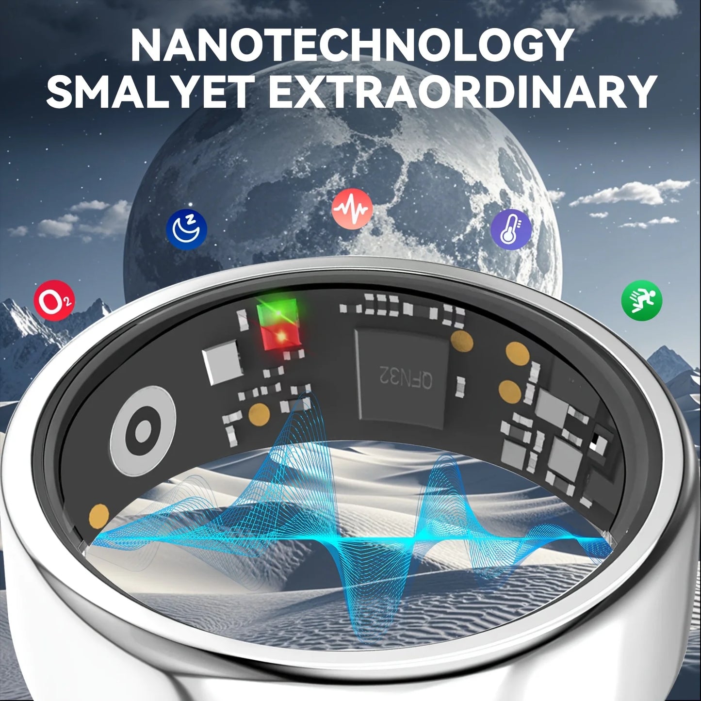 Odelettevcy Smart Ring Health Monitoring And Sleep Tracking