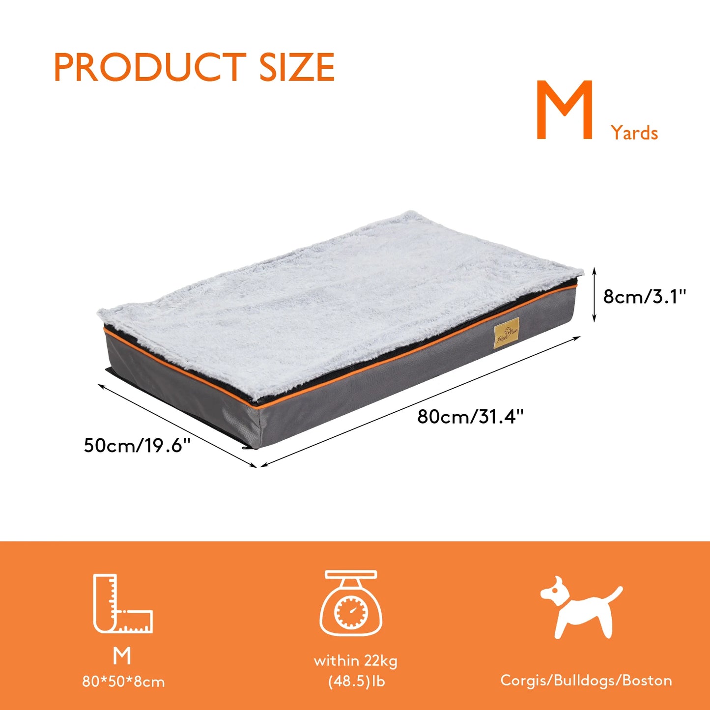 Dog Pet Bed Large Padded Orthopedic Foam Cushion Bed