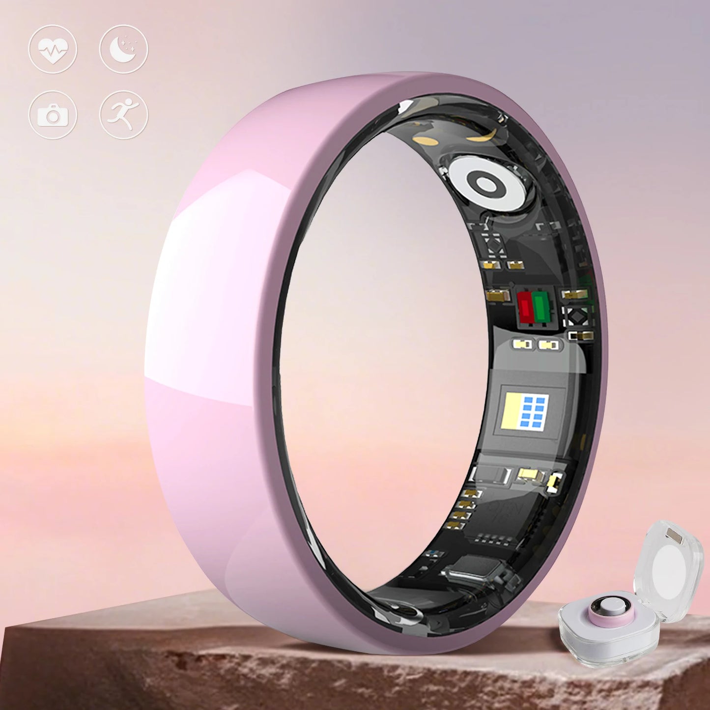 UouNeaCo Ceramic Smart Ring With Health Monitoring And Sleep Tracking