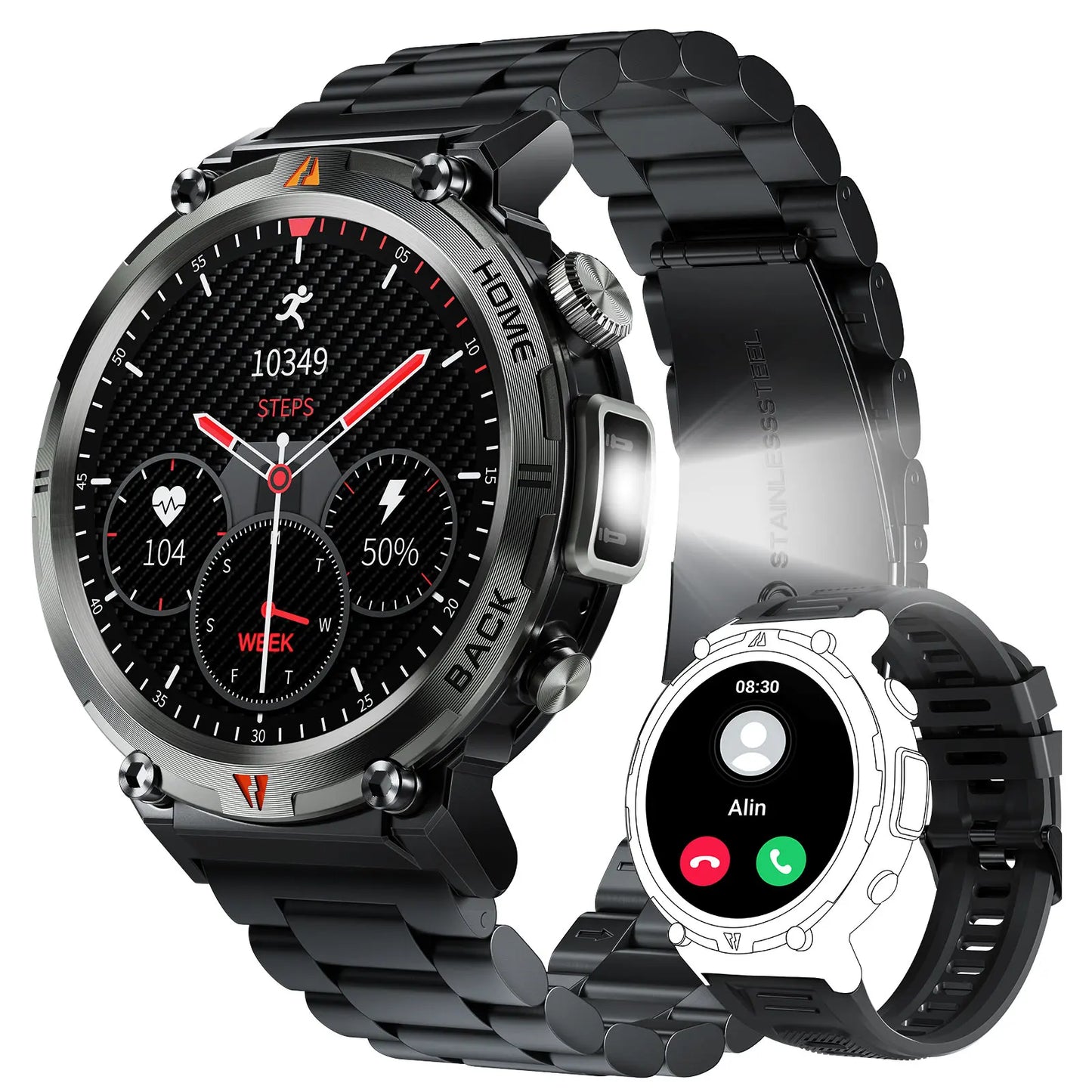 EIGIIS 2024 New KE3 Bluetooth Call Smart Watch Men