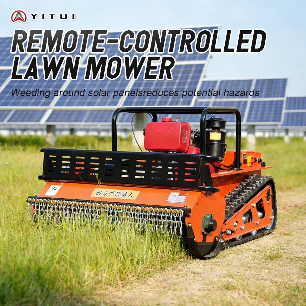YITUI Remote Controlled Diesel Crawler Mower With GPS Navigation