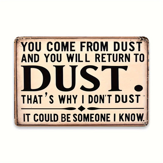 Iron Metal Plaque Durable Iron Engraved Wall Decoration 8x12 Inches