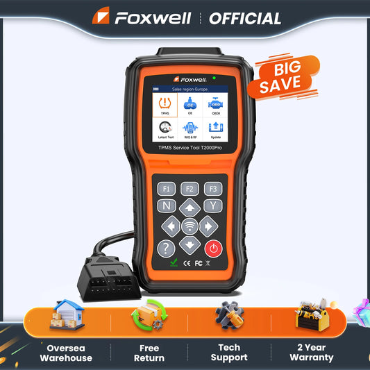 Foxwell T2000 Pro Auto Tire Pressure Tool TPMS Relearn Activate Sensors Programming OBD2 Code Reader Diagnostic Tool