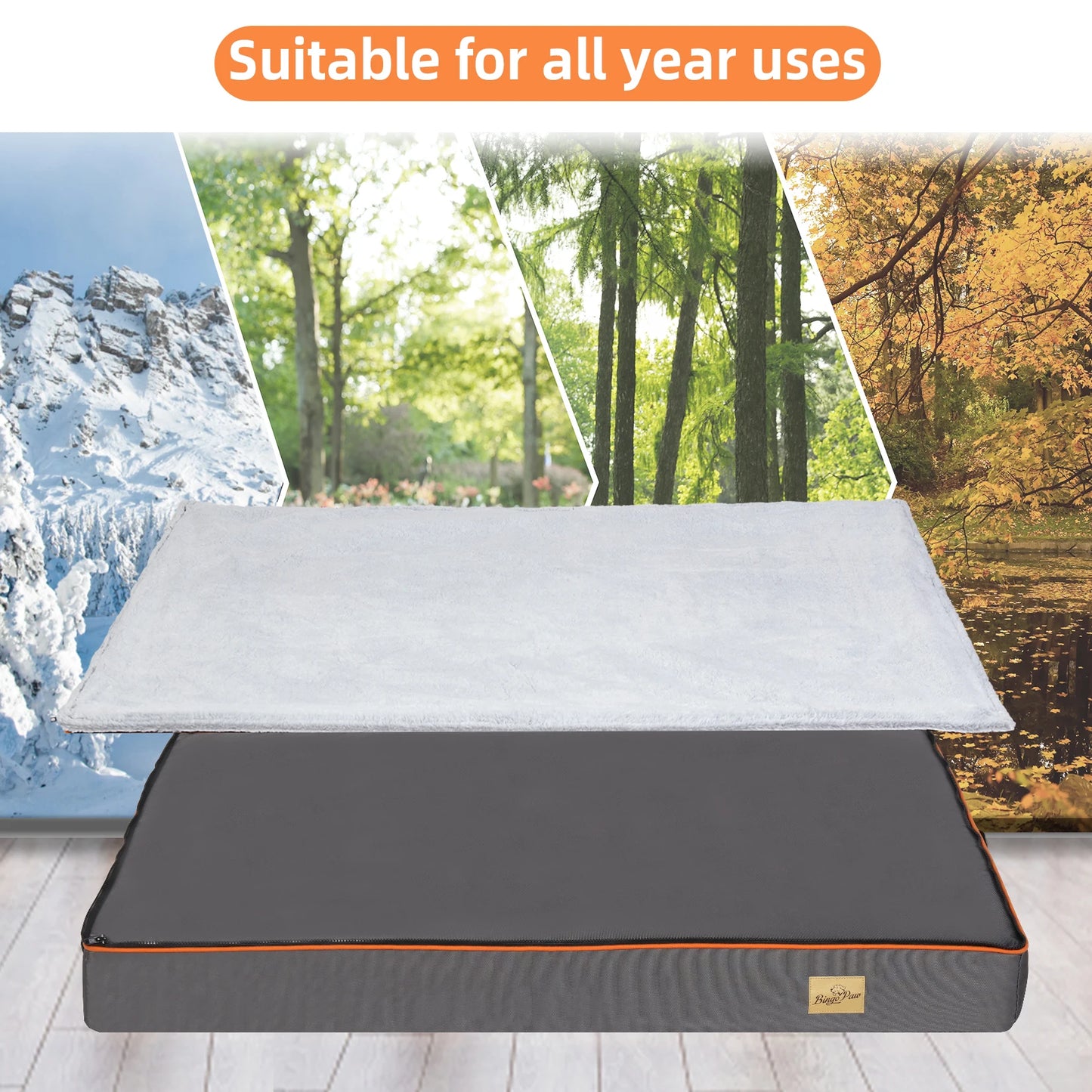 Dog Pet Bed Large Padded Orthopedic Foam Cushion Bed