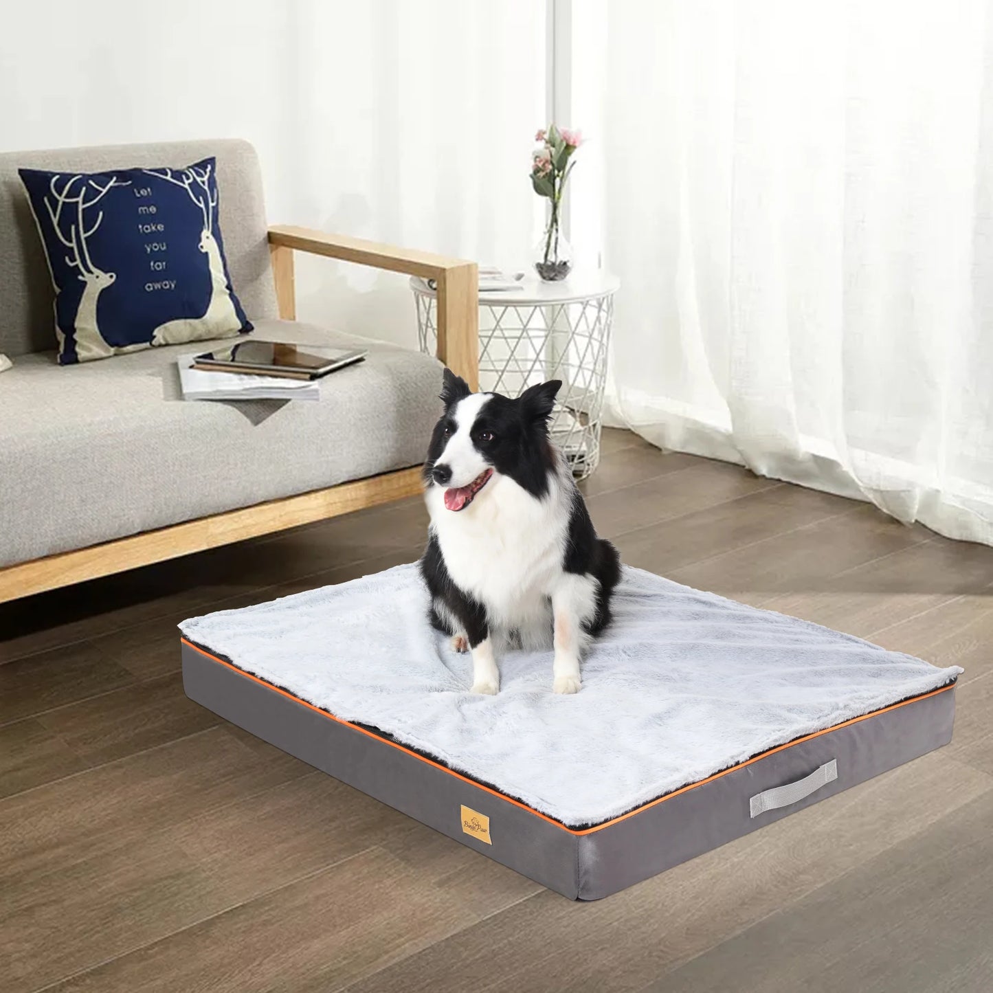Dog Pet Bed Large Padded Orthopedic Foam Cushion Bed