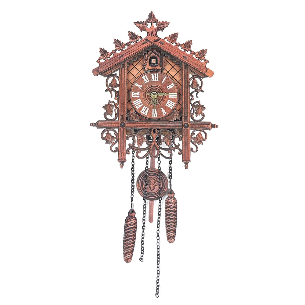 New Wooden Wall Clock Antique Swing Pendulum for Living Room