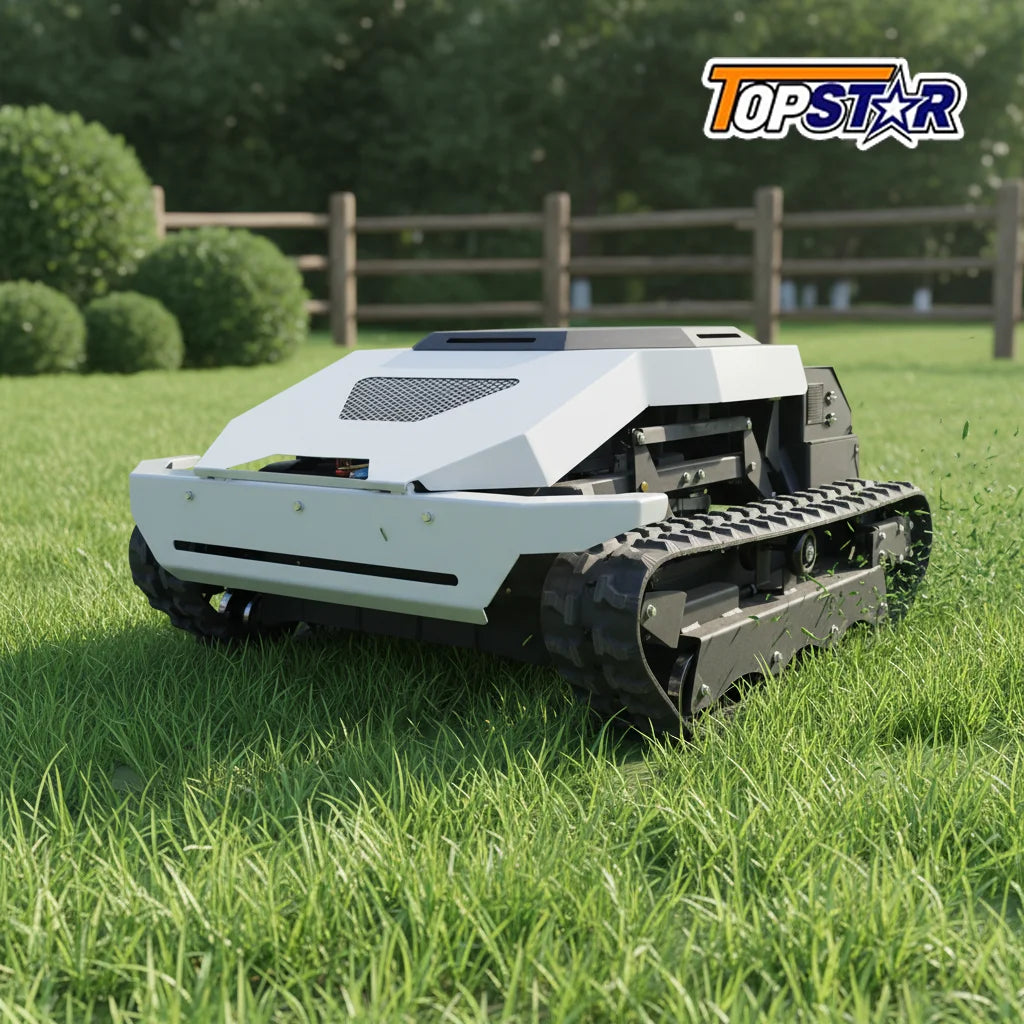 ABPW Cordless Tracked Lawn Mower With GPS And Obstacle Detection