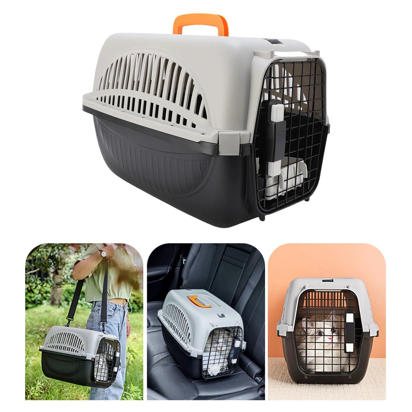 Other Plastic Pet Carrier With Ample Ventilation For Small Dogs