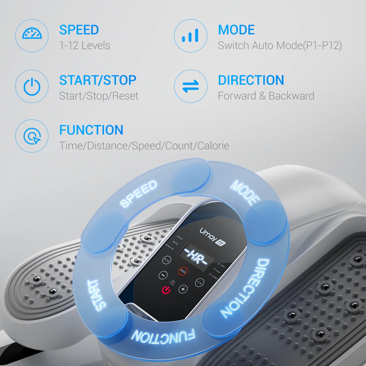 Cursor Fitness Quiet Portable Under Desk Elliptical