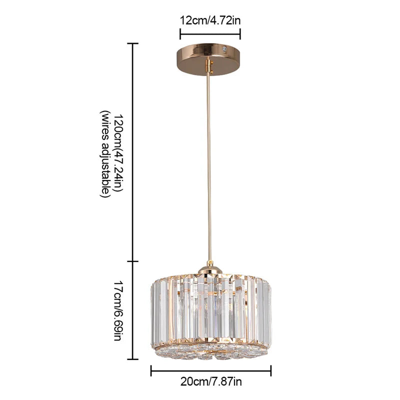 DeckricoCrystal  Chandelier Pendant Light For Kitchen