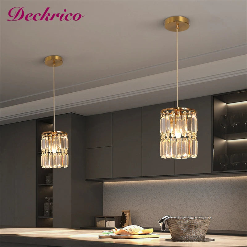 DeckricoCrystal  Chandelier Pendant Light For Kitchen