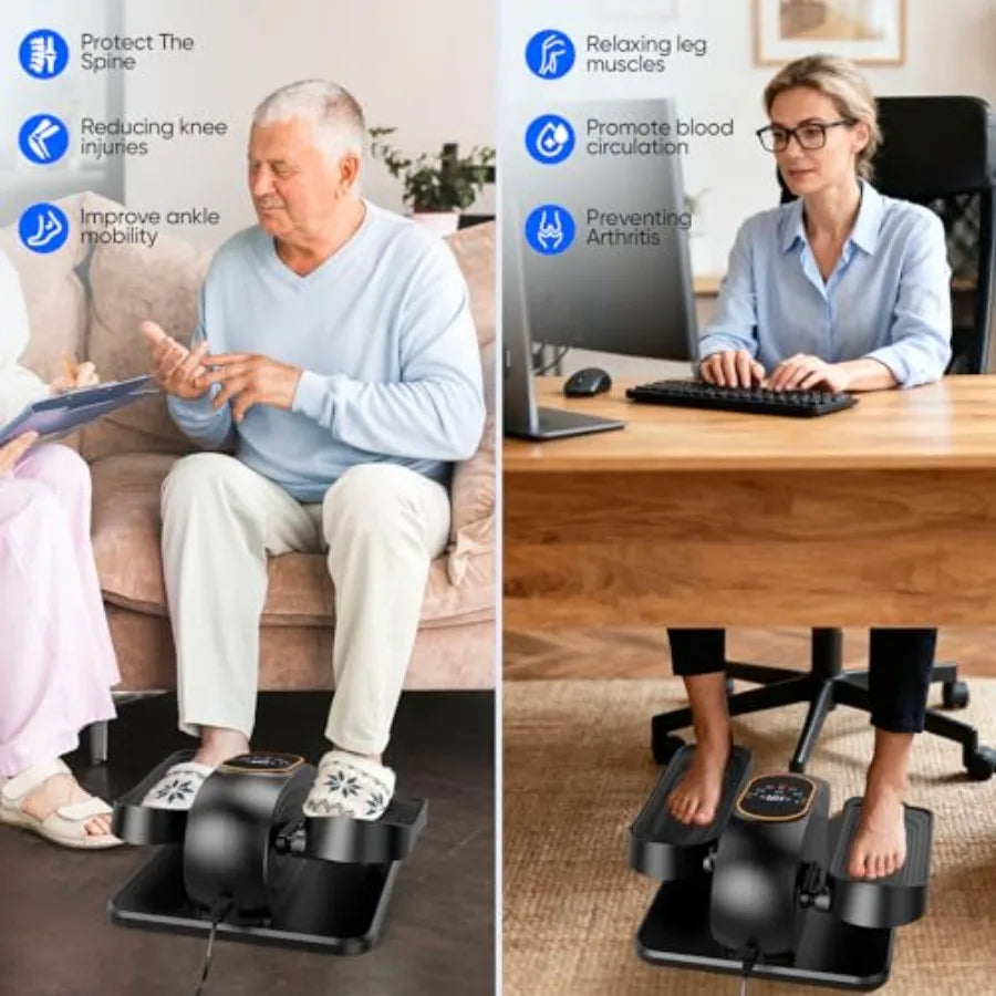 Electric Ellipse Leg Exerciser Under Desk Elliptical Machine Quiet Motor