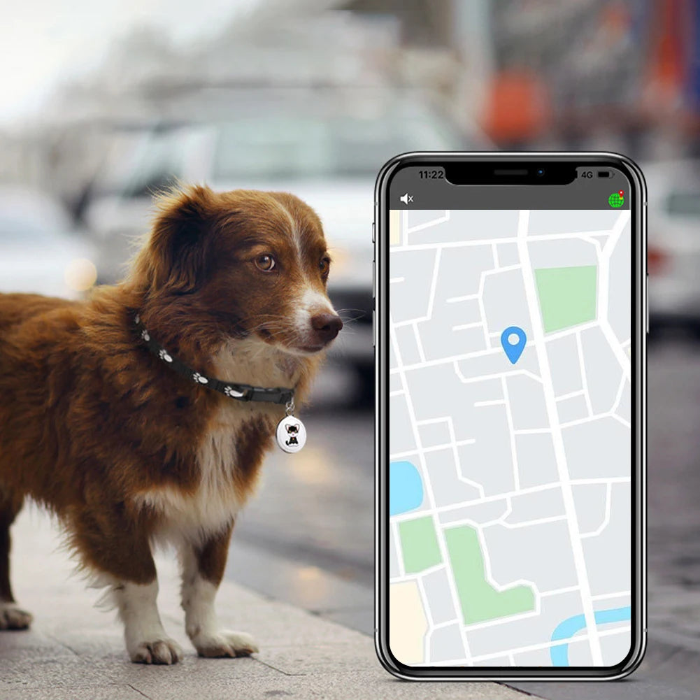 Smart Locator Bluetooth Compatible Real Time Tracking Dog Cat Collar Finder Device for Pets Kids Keychain Wallet and Luggage