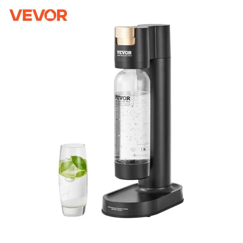 Vevor Sparkling Water Maker Soda Maker Machine for Home Carbonating Seltzer Water Starter Kit with BPA Free 1L PET Bottle