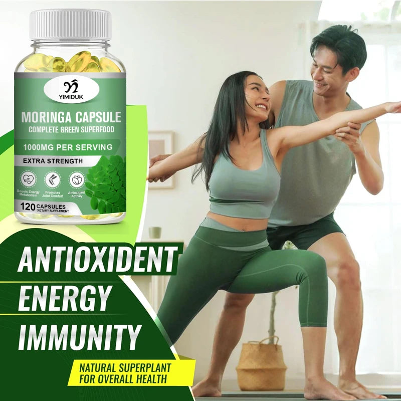Yimiduk Pure Moringa Oleifera Capsules for Skin Glow Energy