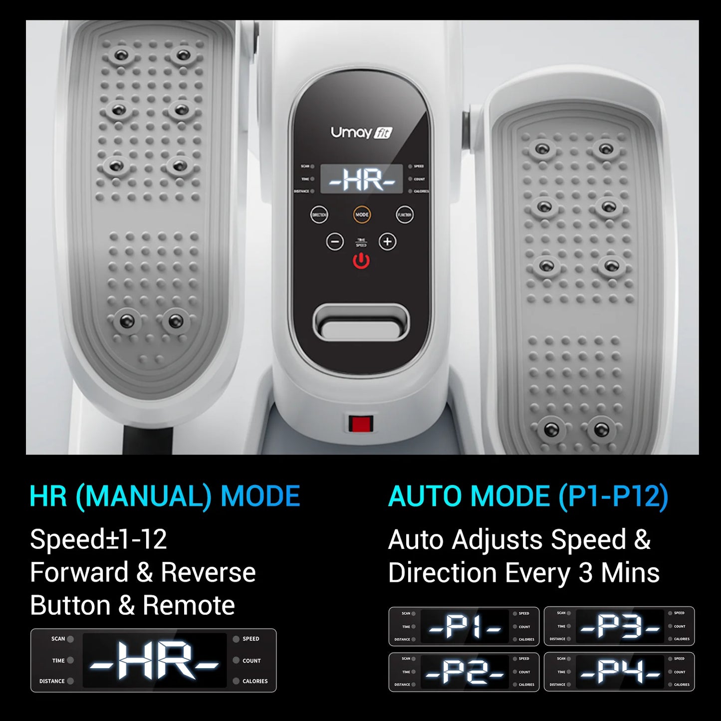 Cursor Fitness Quiet Portable Under Desk Elliptical