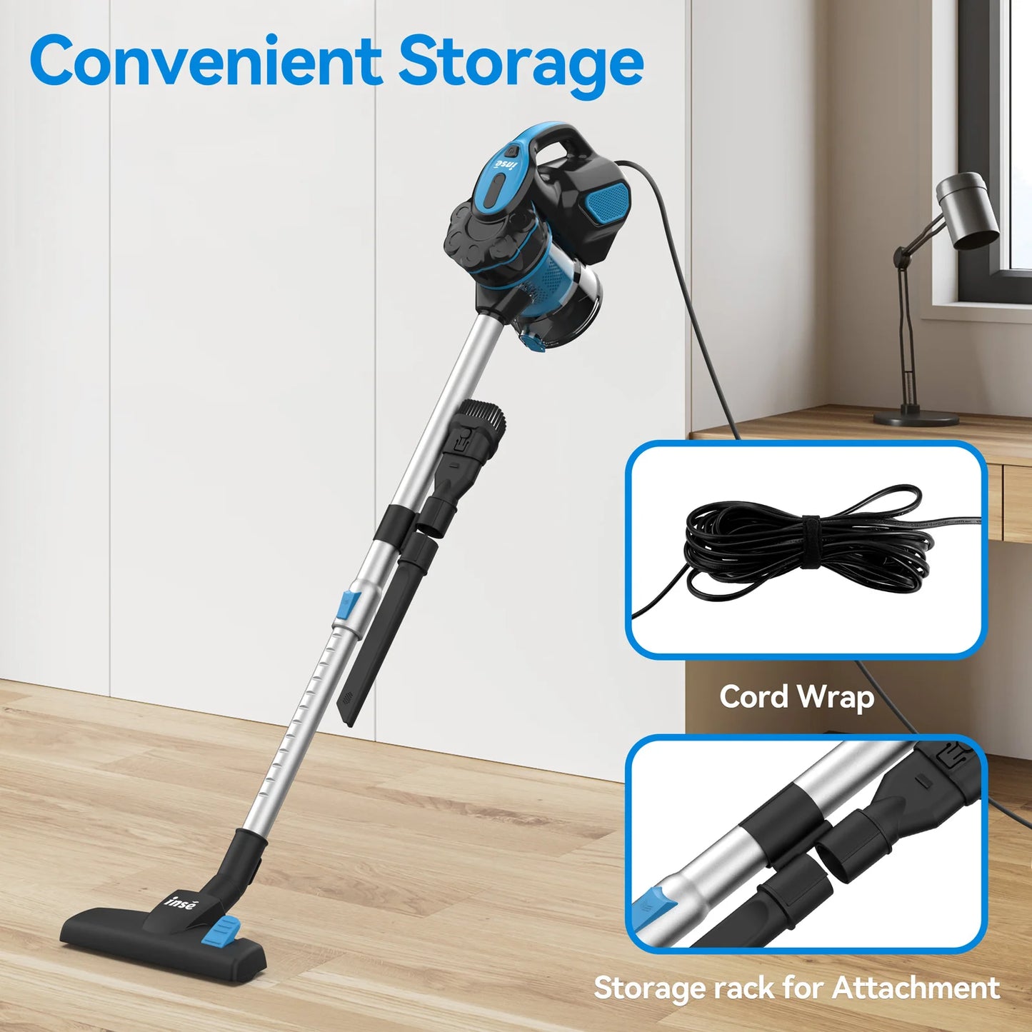 Vacuum Cleaner Corded INSE I5 18Kpa 600W Powerful Suction