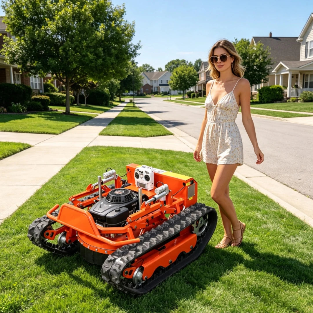 Relymg Remote Control Self Propelled Brushless Lawn Mower