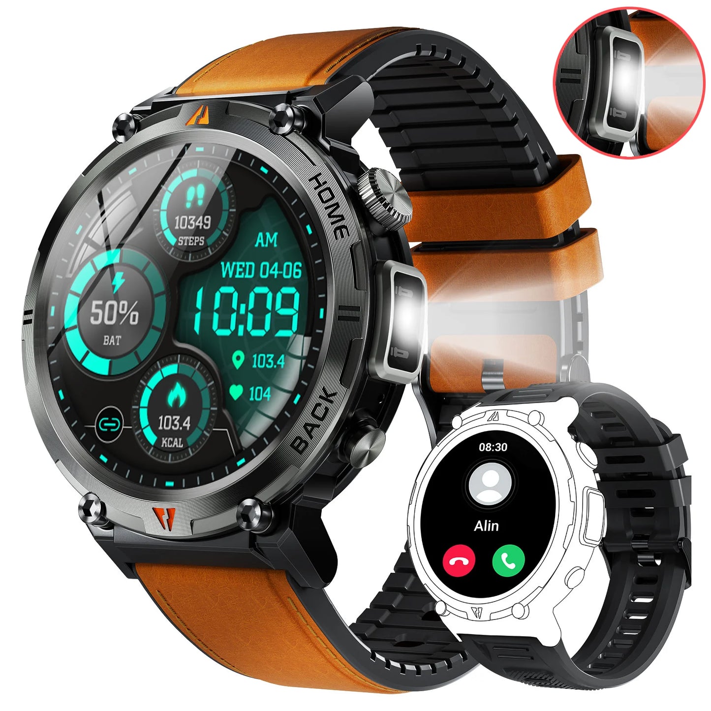 EIGIIS 2024 New KE3 Bluetooth Call Smart Watch Men