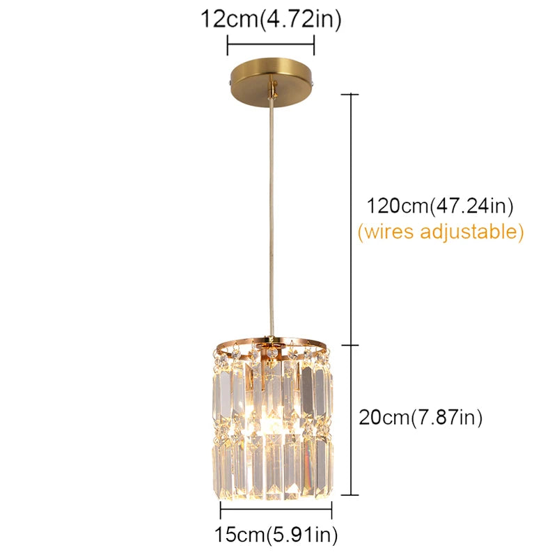 DeckricoCrystal  Chandelier Pendant Light For Kitchen