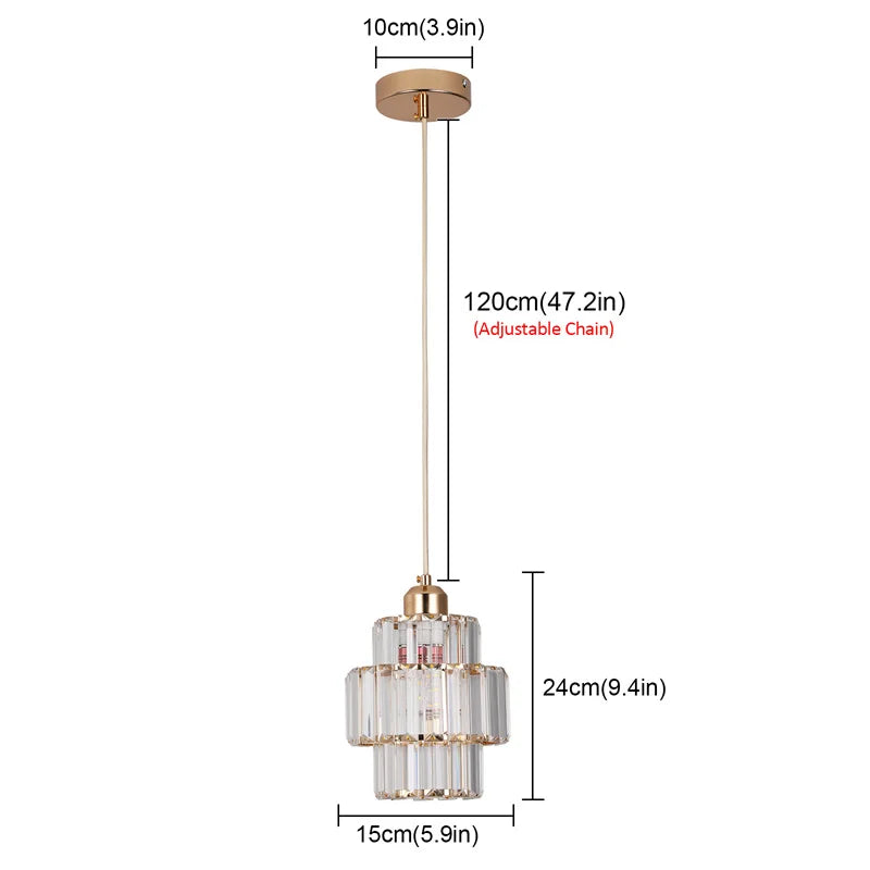 DeckricoCrystal  Chandelier Pendant Light For Kitchen