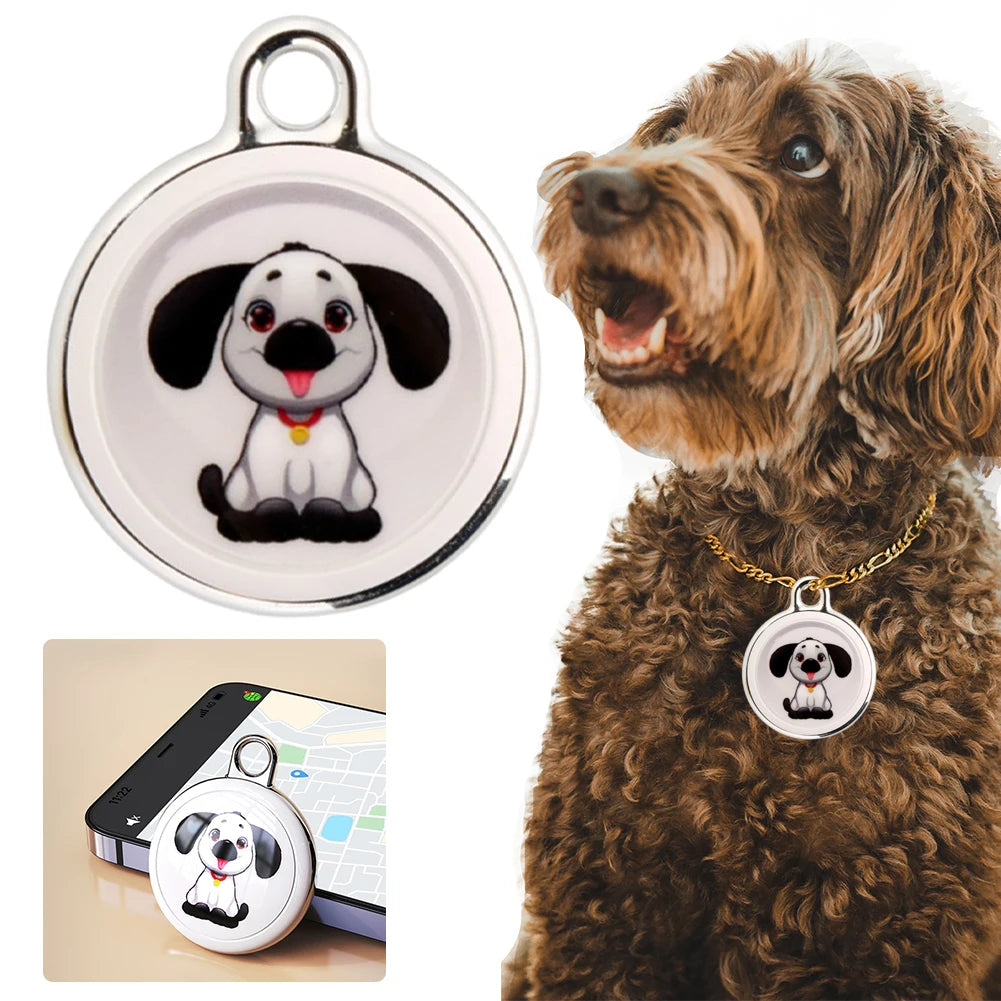 Smart Locator Bluetooth Compatible Real Time Tracking Dog Cat Collar Finder Device for Pets Kids Keychain Wallet and Luggage