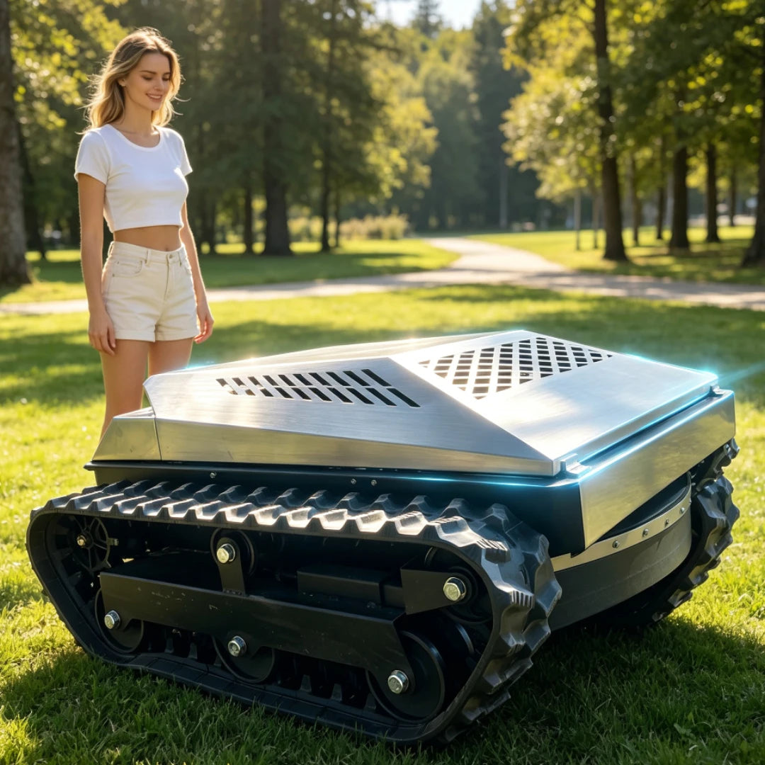 RELYMG Remote Control Self Propelled Powerful Lawn Mower for Courtyards