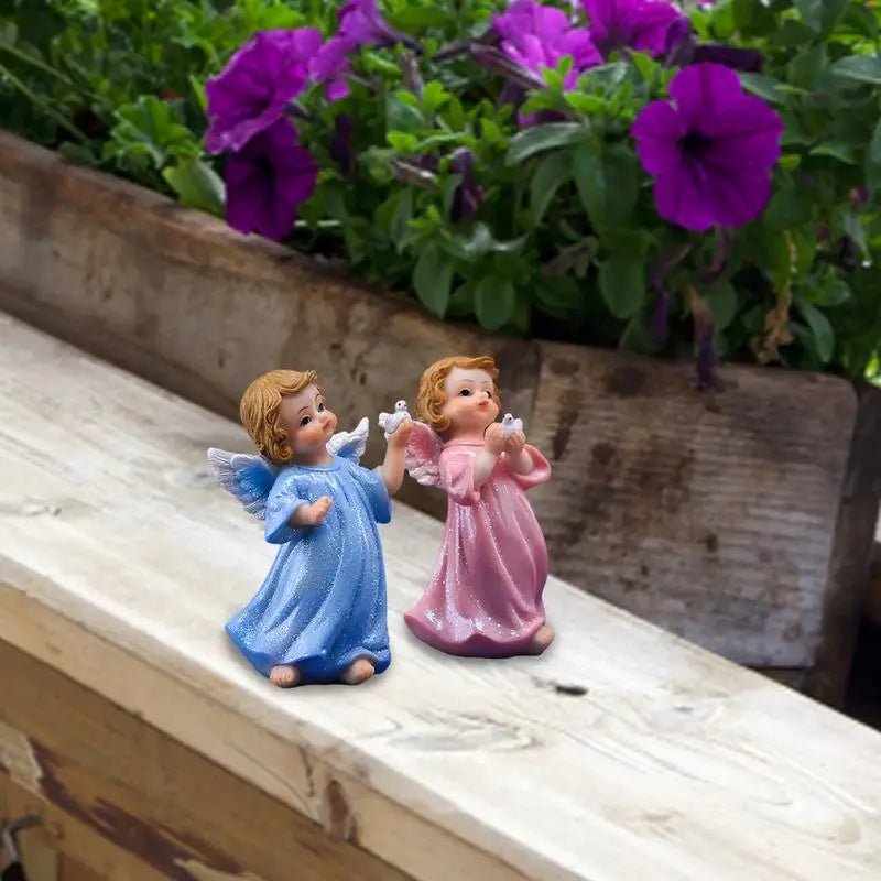 High Concerned Peace Dove Angel Figurines Resin Home Decor