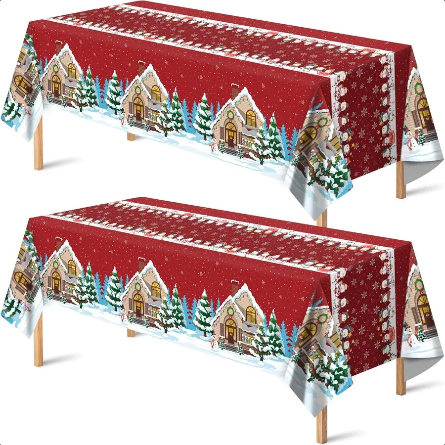 Guangdong Snowman Tablecloth Christmas Party Indoor Outdoor