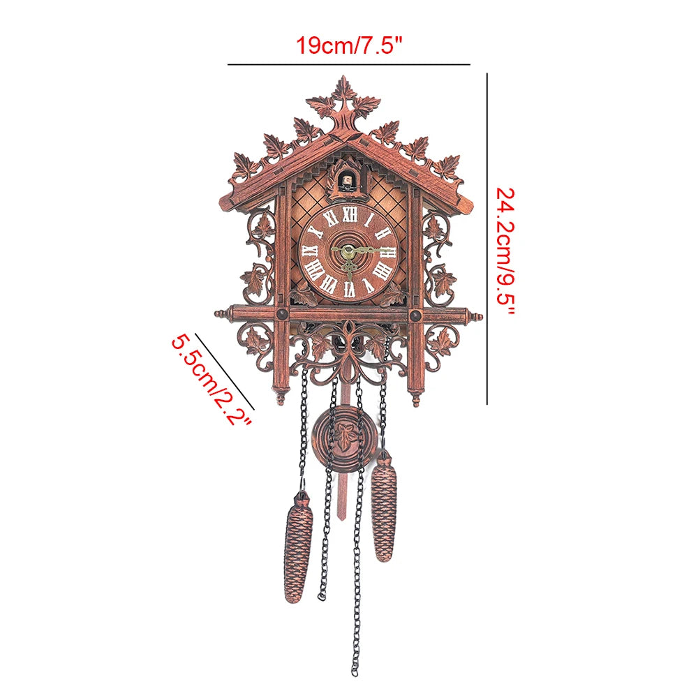 New Wooden Wall Clock Antique Swing Pendulum for Living Room