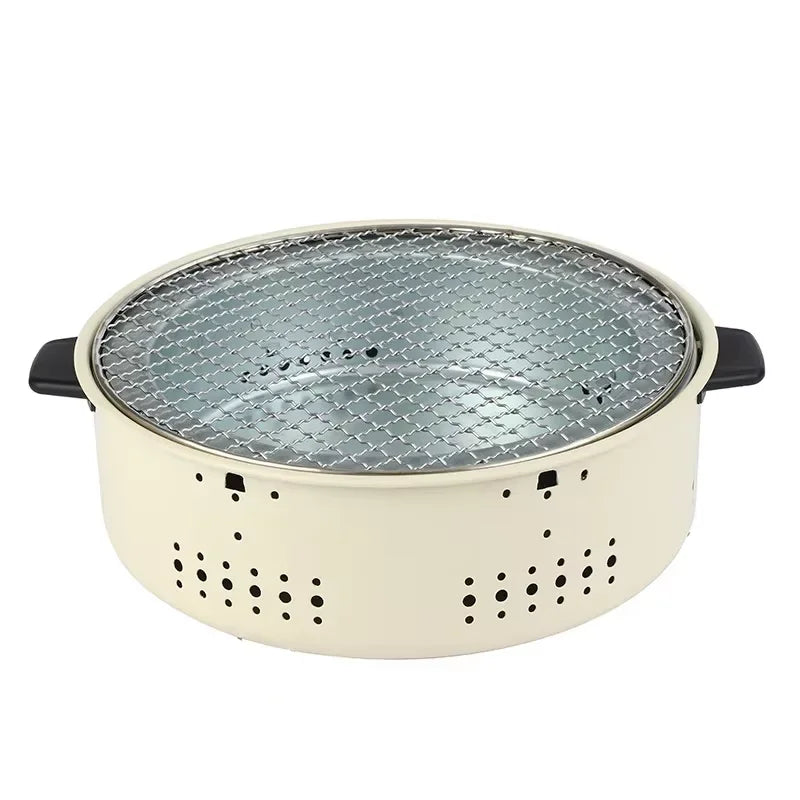 Vie Lente Portable Korean Charcoal Barbecue Grill Stainless Steel