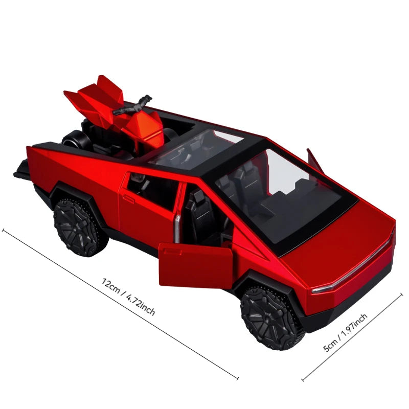 MAKEDA Cybertruck Die Cast Off Road Metal Model Car Collectible