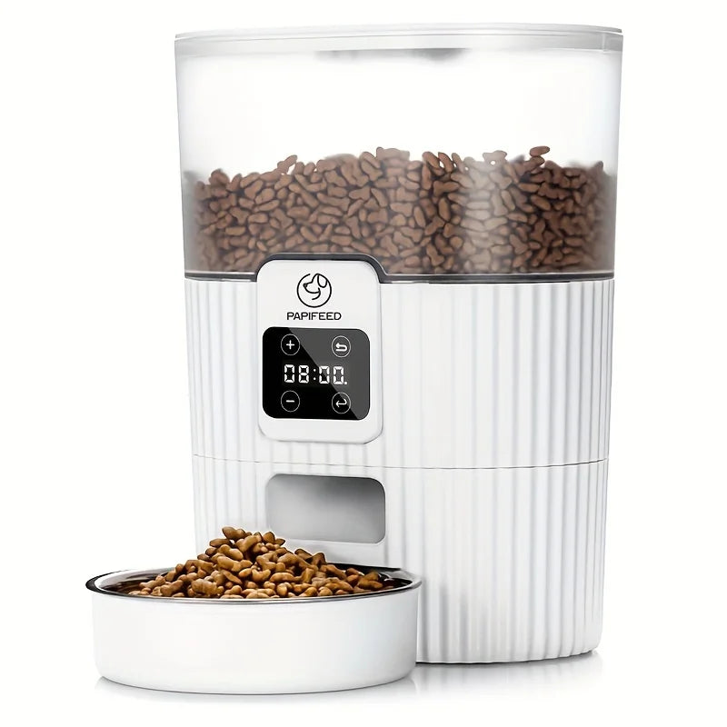 PAPIFEED Cat Automatic Feeder Dog Fixed Feeding Machine Wifi Remote Smart Pet Food Dispenser