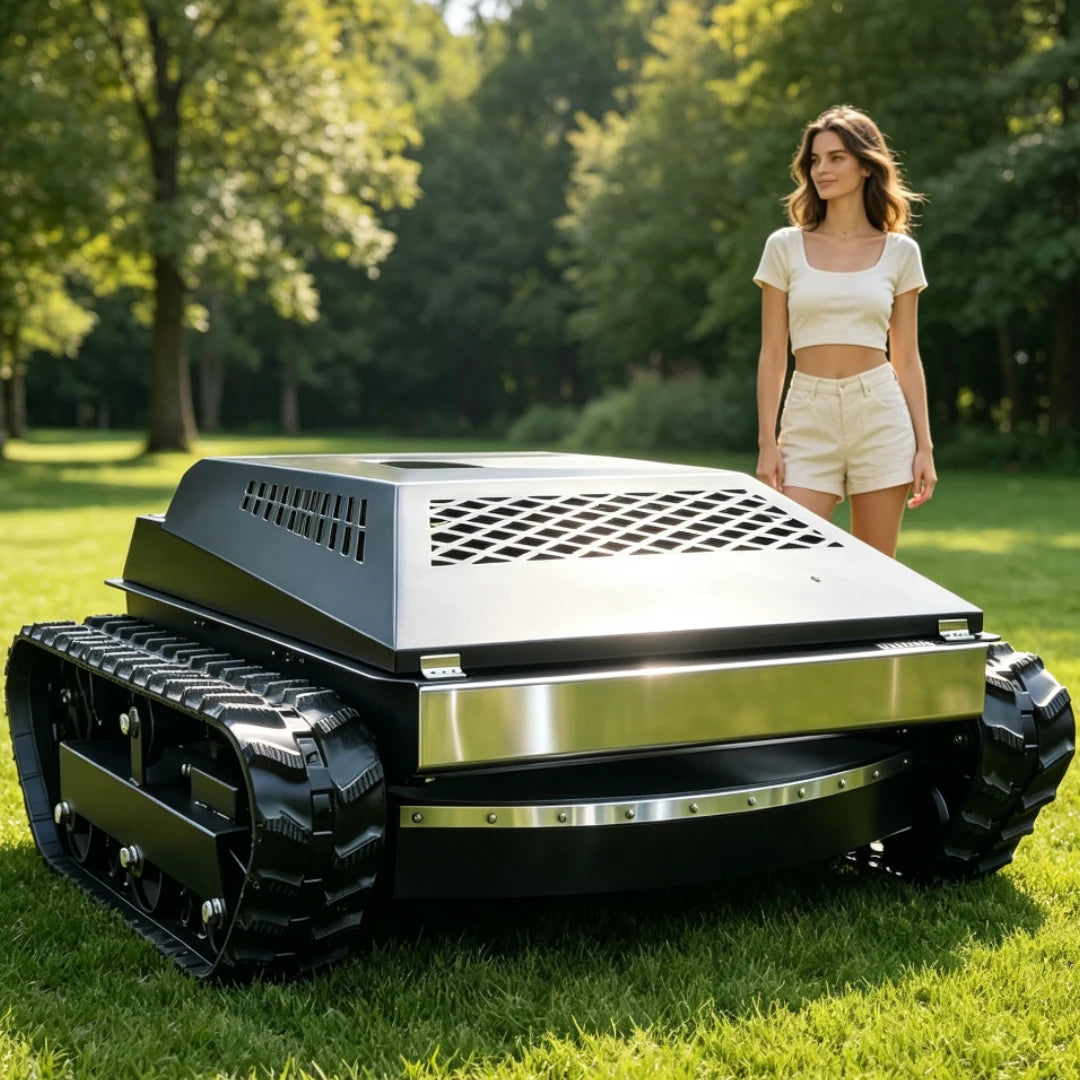 RELYMG Remote Control Self Propelled Powerful Lawn Mower for Courtyards