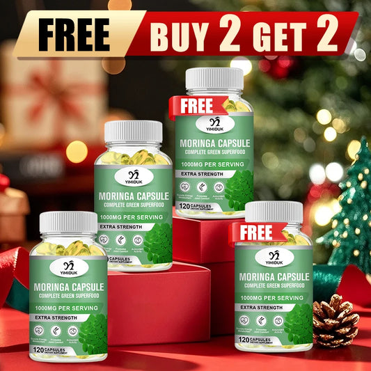 Yimiduk Pure Moringa Oleifera Capsules for Skin Glow Energy