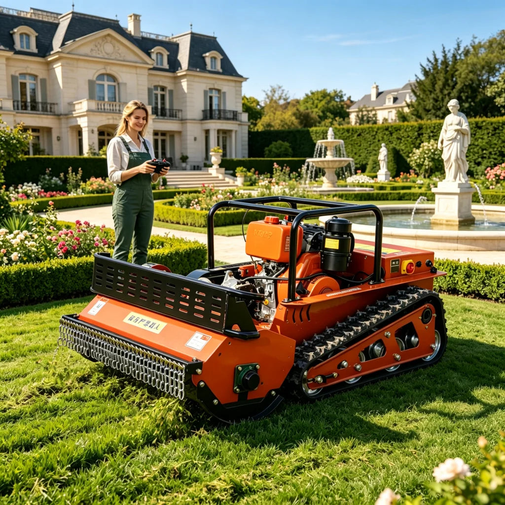 YITUI Remote Controlled Diesel Crawler Mower With GPS Navigation