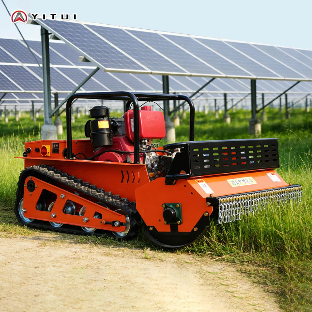 YITUI Remote Controlled Diesel Crawler Mower With GPS Navigation