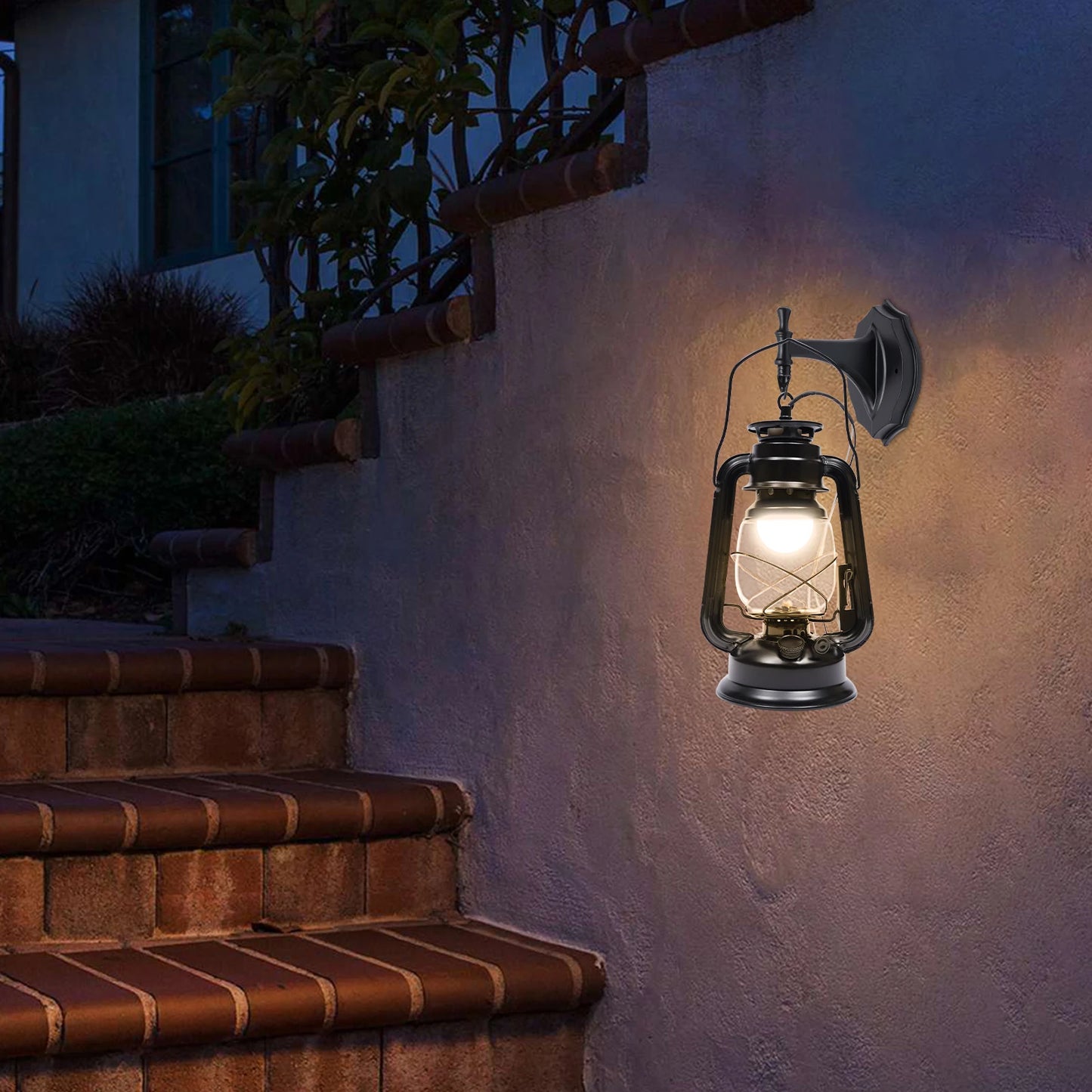 Outdoor Wall Light Classic Kerosene Lamp Design Warm 3000K LED Waterproof Ideal for Doorways and Patios