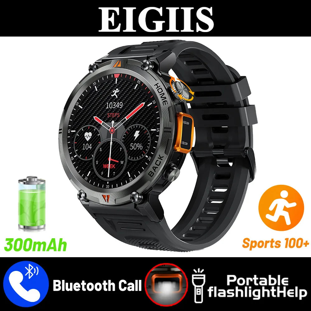 EIGIIS 2024 New KE3 Bluetooth Call Smart Watch Men