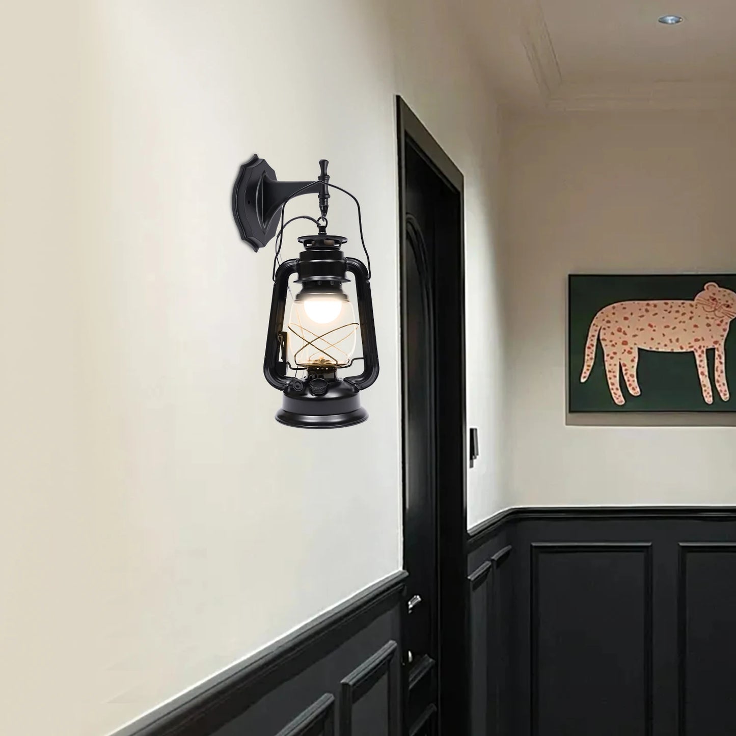 Outdoor Wall Light Classic Kerosene Lamp Design Warm 3000K LED Waterproof Ideal for Doorways and Patios