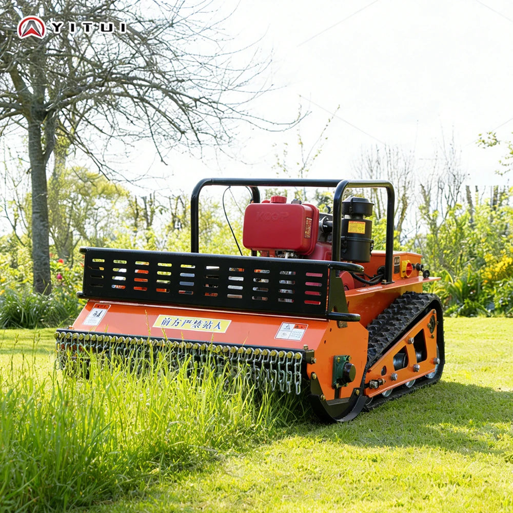 YITUI Remote Controlled Diesel Crawler Mower With GPS Navigation