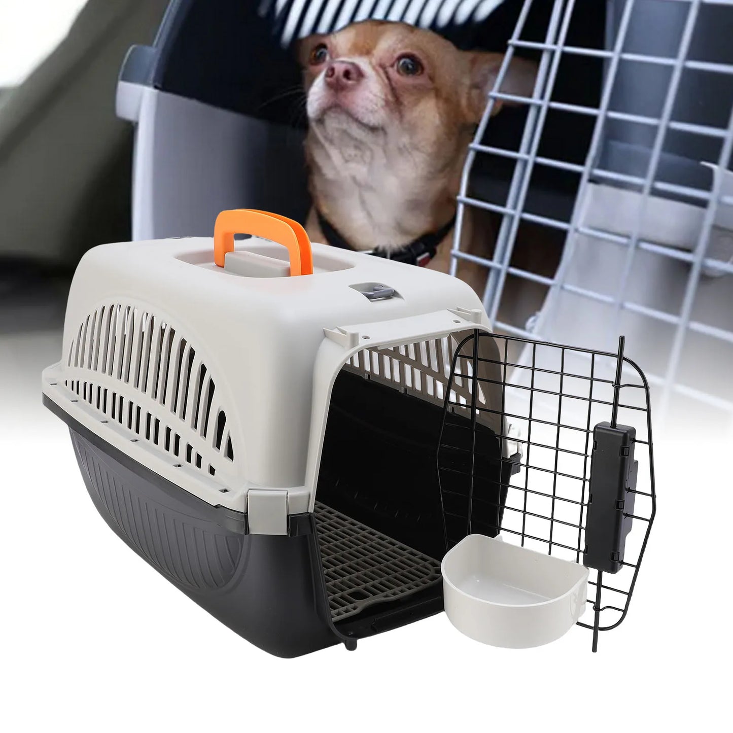 Other Plastic Pet Carrier With Ample Ventilation For Small Dogs