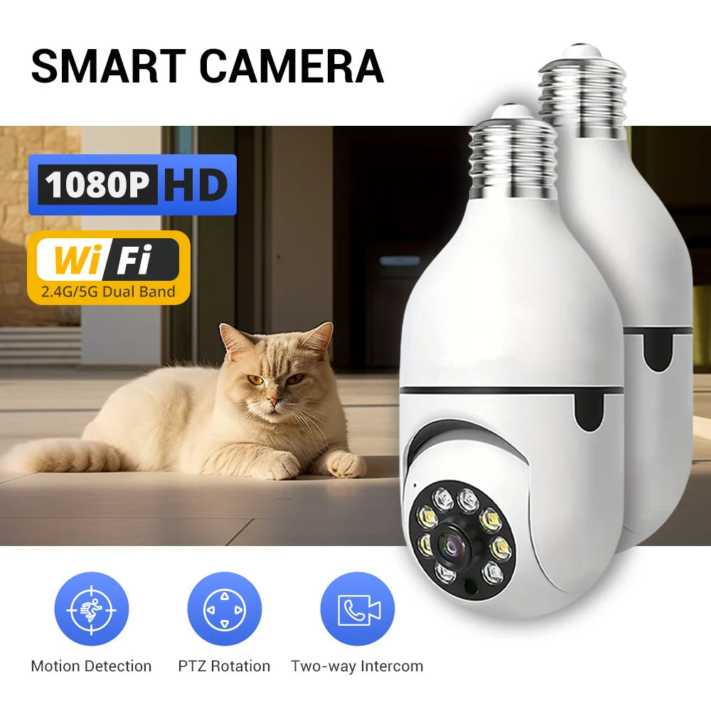 BoyKeep Outdoor Security Camera 5GHz Smart Bulb Socket