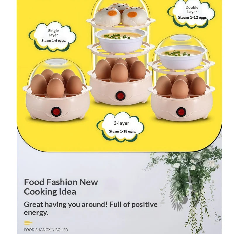 REALLAD Egg Cooker Electric Steamer Multifunction Kitchen Appliance