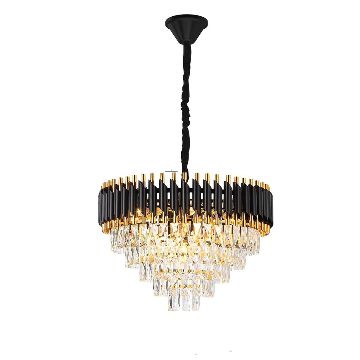 Luxury Pendant Lights Crystal Aluminum Chandelier E12 Lamp Holder