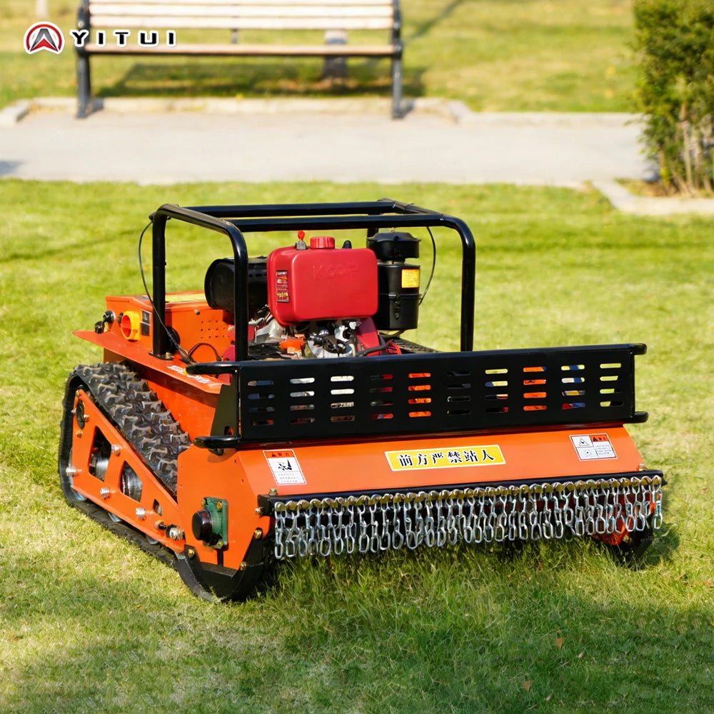YITUI Remote Controlled Diesel Crawler Mower With GPS Navigation