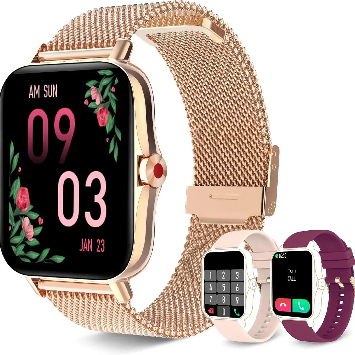 Smart Watch for Women Call Receive Dial Fitness Tracker