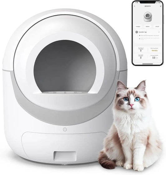 Automatic Cat Litter Box With App Control Odor Removal
